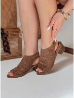 ZALVISA khaki khaki FashionStreet dámské vestavěné sandály ZY0749