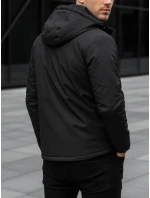Pánská zimní bunda s kapucí černá FashionStreet TX5119