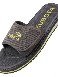 Manšestrové žabky na suchý zip Kubota graphite KUBKRZ-AW23-02-28