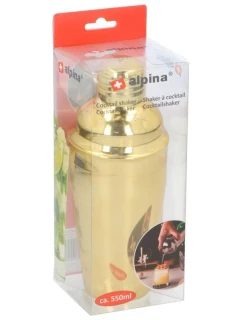 KOKTEJLOVÝ ŠEJKR 550ML ALPINA GOLD