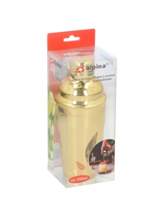 KOKTEJLOVÝ ŠEJKR 550ML ALPINA GOLD