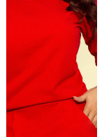 Červené dámské teplákové kalhoty s výstřihem na zádech model 6321770