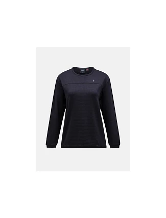 Mikina Peak Performance W Trail Polartec Crew, černá Mikina Peak Performance W Trail Polartec Crew, černá