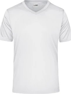 Daiber JN 736 Pánské sportovní tričko s výstřihem do V 02.0736 white