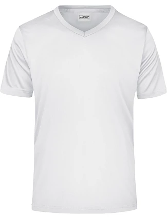 Daiber JN 736 Pánské sportovní tričko s výstřihem do V 02.0736 white Daiber JN 736 Pánské sportovní tričko s výstřihem do V 02.0736 white