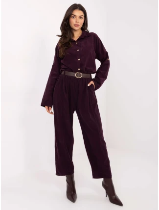 IT kalhoty SP 258009.83 tmavě fialové