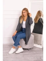 Svetr s netopýřími rukávy grafitový - Kesi Svetr s netopýřími rukávy grafitový - Kesi