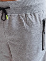 FashionStreet pánské světle šedé teplákové kraťasy SX2266