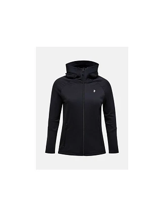 Mikina PEAK PERFORMANCE W Rider Essentials Zip Hood, černá Mikina PEAK PERFORMANCE W Rider Essentials Zip Hood, černá