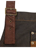 Premier PR 136 Denim zástěra s laclem "Division" 39.0136 black/tan Premier PR 136 Denim zástěra s laclem "Division" 39.0136 black/tan