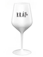 KRÁSNÁ KRÁLOVNA KRÁSY - bílá nerozbitná sklenice na víno 470 ml KRÁSNÁ KRÁLOVNA KRÁSY - bílá nerozbitná sklenice na víno 470 ml