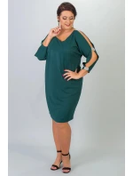 Dámské šaty U663 zelené - Karko Dámské šaty U663 zelené - Karko