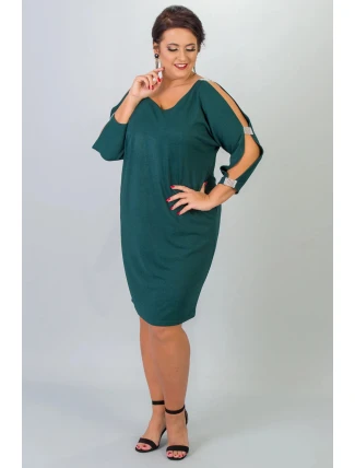 Dámské šaty U663 zelené - Karko Dámské šaty U663 zelené - Karko
