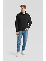 Fruit of the Loom Classic Zip-Neck Sweat Mikina s 1/4 zipem 16.2114 heather grey