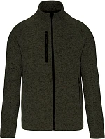 Kariban K 9106 Pánská melanžová pletená fleecová bunda 20.9106 dark khaki melange Kariban K 9106 Pánská melanžová pletená fleecová bunda 20.9106 dark khaki melange