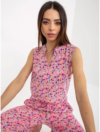 Dámská halenka D73771R11115A růžová - FPrice Dámská halenka D73771R11115A růžová - FPrice