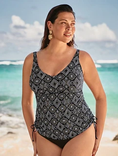 Style Malaika Top tankini - horní díl 8497-1 černo/zlatá - Anita Classix