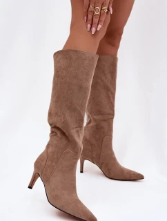 Kozačky na podpatku  model 221903 Step in style