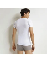 Pánské bavlněné tričko 2 ks DIM T-SHIRT ROUND NECK 2x - DIM - bílá