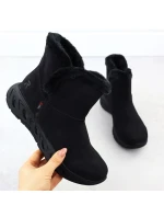 Dámské nepromokavé sněhule s kožíškem Rieker M6554-00 černé