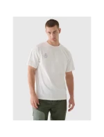 Oversize hladké unisex tričko 4F 4FRAW24TTSHU2672-12S