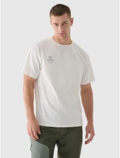 Oversize hladké unisex tričko 4F 4FRAW24TTSHU2672-12S