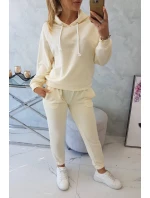 Tepláková souprava s kapucí ecru Tepláková souprava s kapucí ecru