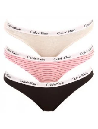 Kalhotky 3pcs QD3588E - W5A - Vícebarevná - Calvin Klein