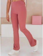 FARAFII dámské legíny do zvonu tmavě růžové FashionStreet UY2613