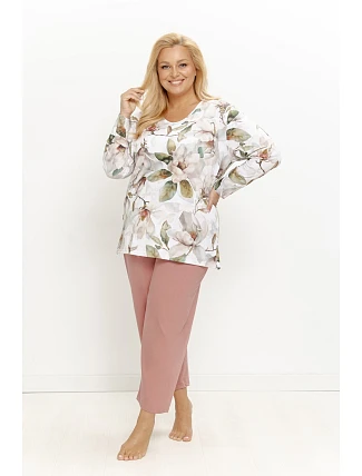 Pyžamo Taro 3652 Denisa, dlouhé rukávy, velikosti 2XL–4XL, Z26 Pyžamo Taro 3652 Denisa, dlouhé rukávy, velikosti 2XL–4XL, Z26