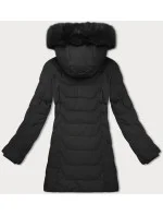 Černá dámská bunda s kapucí J Style (16M9121-392)