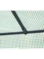 SKLENĚNÁ SKŘÍŇ PRO ZAHRADNÍ TOMATOPY 200x77x168-150CM PE ZELENÁ