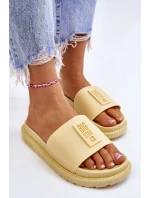 Dámské pantofle Big Star LL274427 Žluté