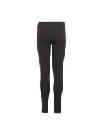 Dámské legíny 3-stripes Jr IC3627 Černá s růžovou - Adidas Dámské legíny 3-stripes Jr IC3627 Černá s růžovou - Adidas