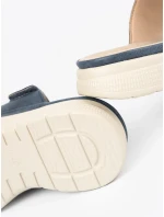 Trendy dámské Jasnobeżowy  nazouváky platforma