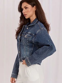 džínová bunda model 230177 Italy Moda