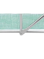 SKLENÍK ZAHRADNÍ TUNEL 200X300X200CM PE KONSTRUKCE ZELENÁ OCEL