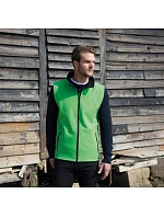 Result R 232M Pánská 2-vrstvá softshell vesta "Printable" 30.232M vivid green/black