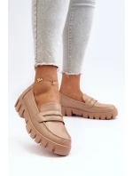 Dámské mokasíny z ekologické kůže béžové Seravisa