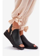 Dámské Sandály Na Klínu Černé Mevinette