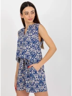 Dámská halenka D73771R11115A tmavě modrá - FPrice Dámská halenka D73771R11115A tmavě modrá - FPrice