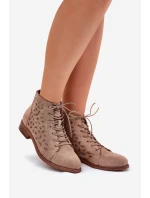 Nízké Boty S Vzorovaným Designem Béžové S.Barski HY51-185 Nízké Boty S Vzorovaným Designem Béžové S.Barski HY51-185
