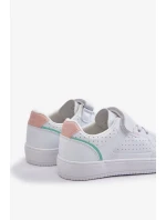 Dětské Tenisky Z Eko Kůže Na Suchý Zip Big Star Bílé