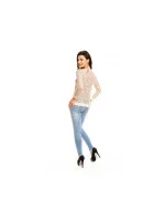 Dámské tričko s krajkovými zády a rukávy PM9807 - Paris Et Moi