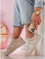 LUCIOS béžové FashionStreet dámské tenisky na platformě ZY0863 LUCIOS béžové FashionStreet dámské tenisky na platformě ZY0863