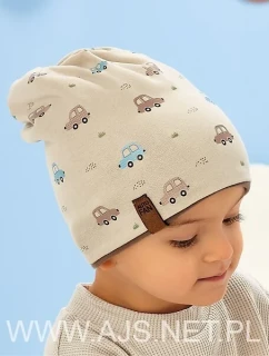 AJS 50-076 oboustranná dětská čepice