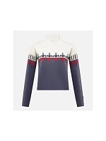 Dámský svetr ROSSIGNOL W PATTERNED TN SWEATER, modrý Dámský svetr ROSSIGNOL W PATTERNED TN SWEATER, modrý