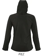 SOL'S Replay Women Dámská 3-vrstvá softshellová bunda s kapucí 25.6802 black