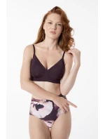 Jednoduchá košilová podprsenka Dark Plum - Julimex Jednoduchá košilová podprsenka Dark Plum - Julimex