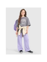 Dívčí tričko oversize s potiskem 4F 4FJRAW25TTSHF3197-22S